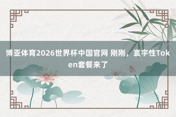 博亚体育2026世界杯中国官网 刚刚，寰宇性Token套餐来了
