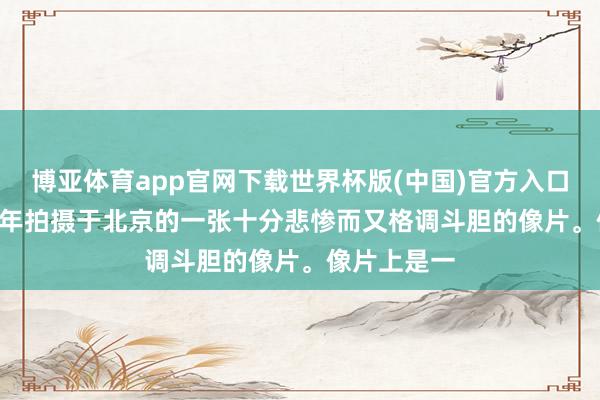 博亚体育app官网下载世界杯版(中国)官方入口 这是1905年拍摄于北京的一张十分悲惨而又格调斗胆的像片。像片上是一