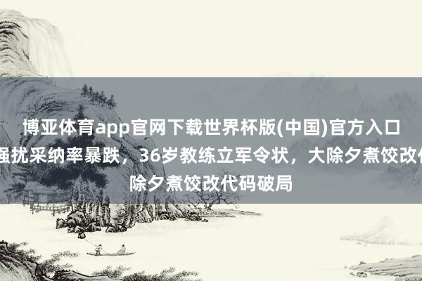 博亚体育app官网下载世界杯版(中国)官方入口 北斗遭强扰采纳率暴跌，36岁教练立军令状，大除夕煮饺改代码破局