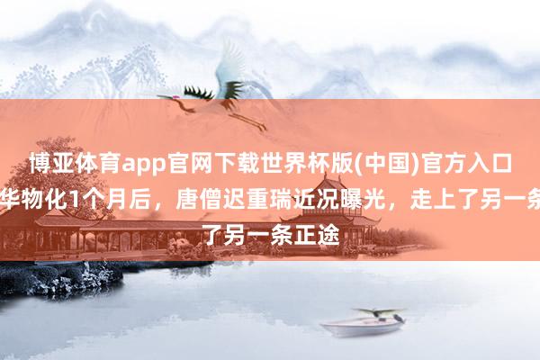 博亚体育app官网下载世界杯版(中国)官方入口 陈丽华物化1个月后，唐僧迟重瑞近况曝光，走上了另一条正途