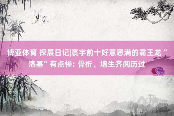博亚体育 探展日记|寰宇前十好意思满的霸王龙“洛基”有点惨: 骨折、增生齐阅历过