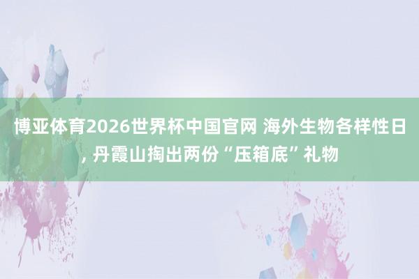 博亚体育2026世界杯中国官网 海外生物各样性日， 丹霞山掏出两份“压箱底”礼物